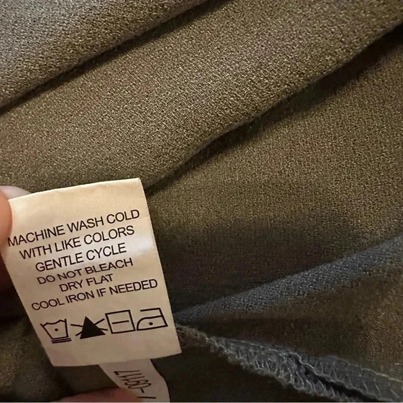 Mud Pie Kinsley Lace Up Dress Olive size S - Picture 8 of 8